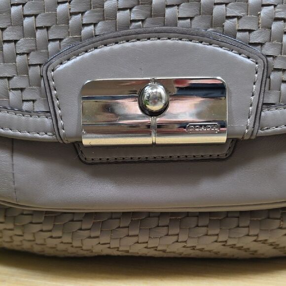 Coach Kristin Woven Leather Bag - Crossbody or Satchel - Picture 2 of 14
